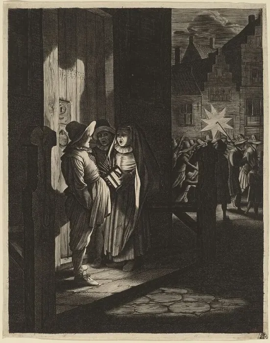 Framed Print : The Star of Kings, a Night Piece, 1630. Creator: Jan van de Velde II Framed Print : The Star of Kings, a Night Piece, 1630. Creator: Jan van de Velde II