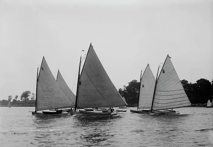 Framed Print : Start of cabin catboats, I.H. Reg. 1898 July 30. Creator: Johns Johnston Framed Print : Start of cabin catboats, I.H. Reg. 1898 July 30. Creator: Johns Johnston