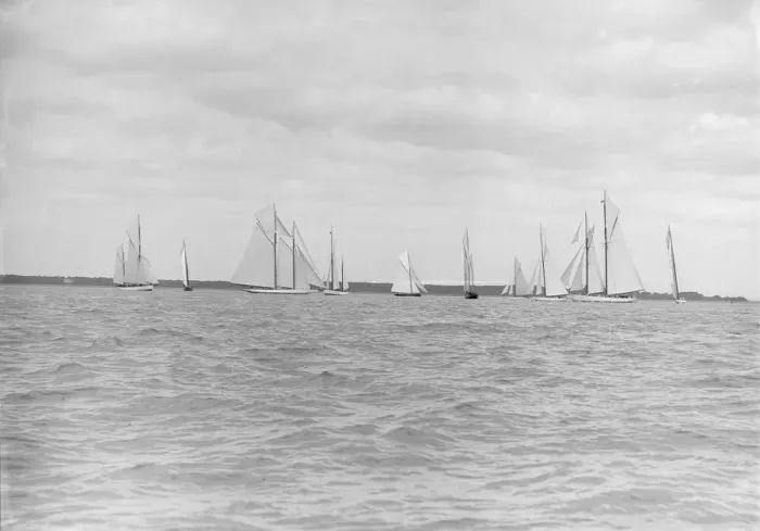 Framed Print : Start for the Kings Cup yacht race, 1913. Creator: Kirk & Sons of Cowes Framed Print : Start for the Kings Cup yacht race, 1913. Creator: Kirk & Sons of Cowes