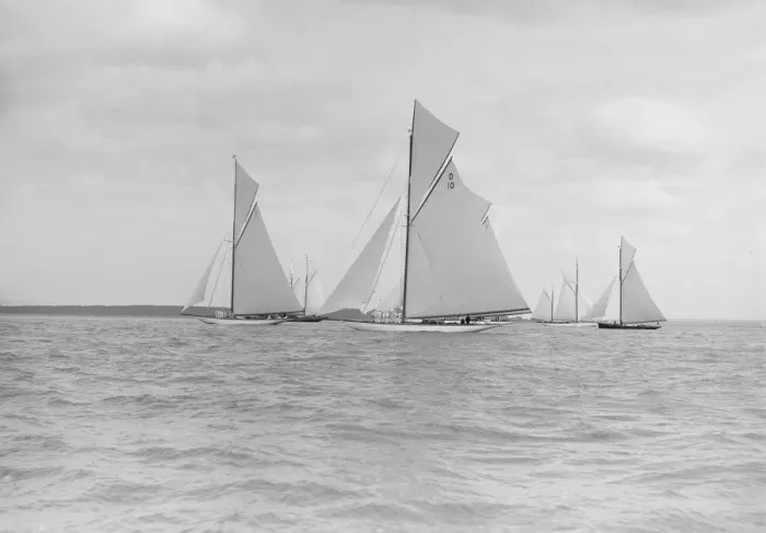 Framed Print : Start for the Kings Cup yacht race, 1913. Creator: Kirk & Sons of Cowes Framed Print : Start for the Kings Cup yacht race, 1913. Creator: Kirk & Sons of Cowes