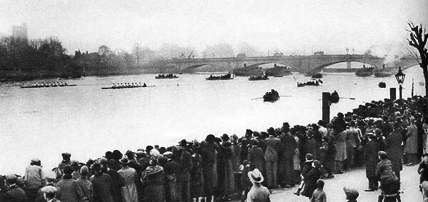 Start of the Oxford and Cambridge Boat Race, London, 1926-1927