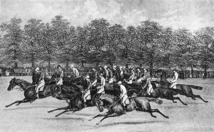 Framed Print : The Start for the St. Leger, 1851, 1911 Framed Print : The Start for the St. Leger, 1851, 1911