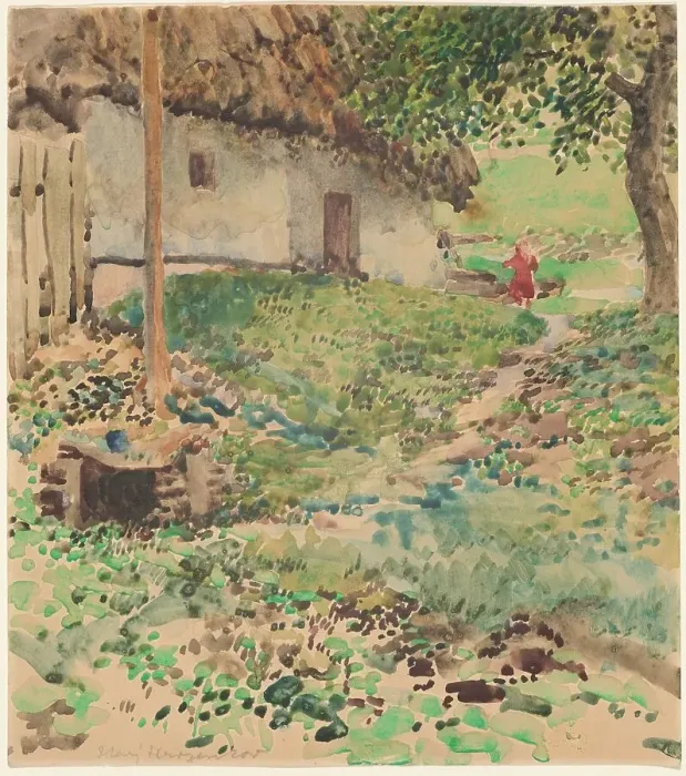 Framed Print : Stary Hrosenov, 1889. Creator: Karel Vitezslav Masek Framed Print : Stary Hrosenov, 1889. Creator: Karel Vitezslav Masek
