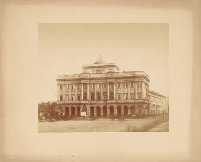 Framed Print : Staszic Palace - front facade, Warsaw, between 1880-1890. Creator: Unknown Framed Print : Staszic Palace - front facade, Warsaw, between 1880-1890. Creator: Unknown