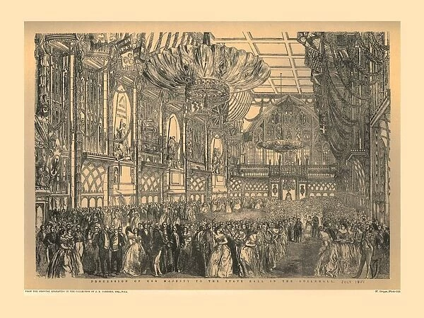 State Ball at the Guildhall, 1851, (1886)