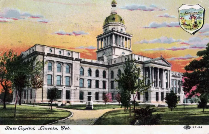 Framed Print : State Capital, Lincoln, Nebraska, 1919 Framed Print : State Capital, Lincoln, Nebraska, 1919