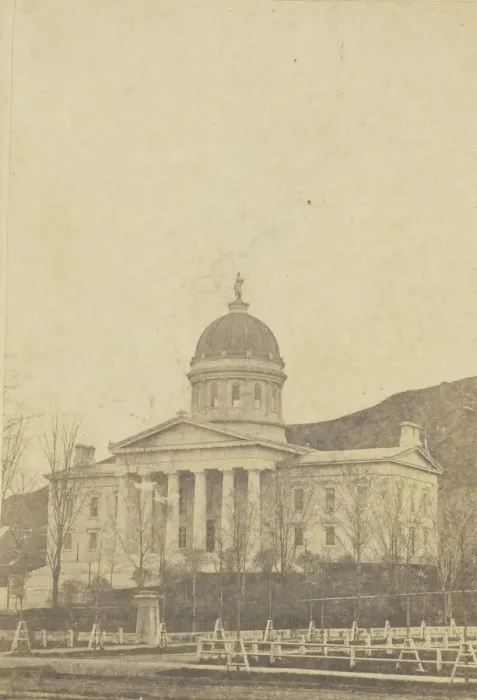 Framed Print : State Capitol at Montpelier, Vermont, 19th century. Creator: George Watson Framed Print : State Capitol at Montpelier, Vermont, 19th century. Creator: George Watson