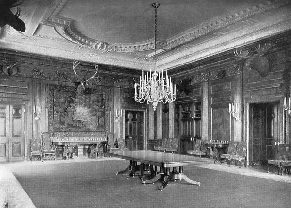 The State Dining-room at the White House, Washington DC, USA, 1908