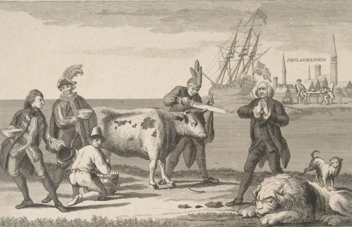 Framed Print : State of the English Nation, ca. 1780. ca. 1780. Creator: Anon Framed Print : State of the English Nation, ca. 1780. ca. 1780. Creator: Anon