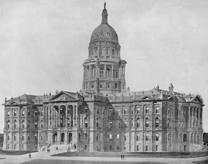 Framed Print : State House, Denver, Colorado, c1897. Creator: Unknown Framed Print : State House, Denver, Colorado, c1897. Creator: Unknown