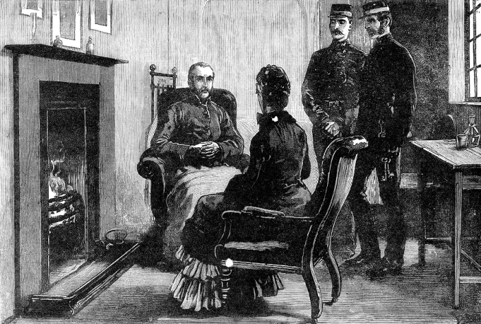 Framed Print : The State of Ireland: Mr. Parnell interviewed in Kilmainham Jail, 1881. Creator: Unknown Framed Print : The State of Ireland: Mr. Parnell interviewed in Kilmainham Jail, 1881. Creator: Unknown