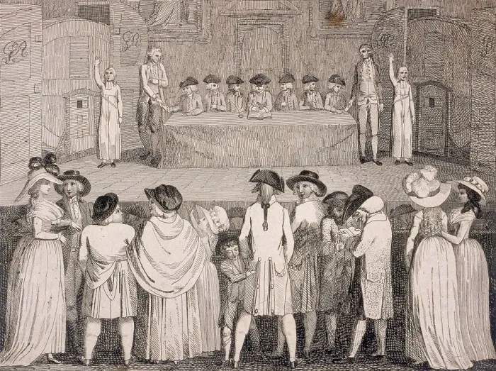 Framed Print : State Lottery at Guildhall, London, c1790 Framed Print : State Lottery at Guildhall, London, c1790