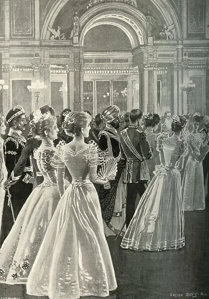 The State Reception at Buckingham Palace: Entrance of the Prince and Princess of Wales, (c1897)