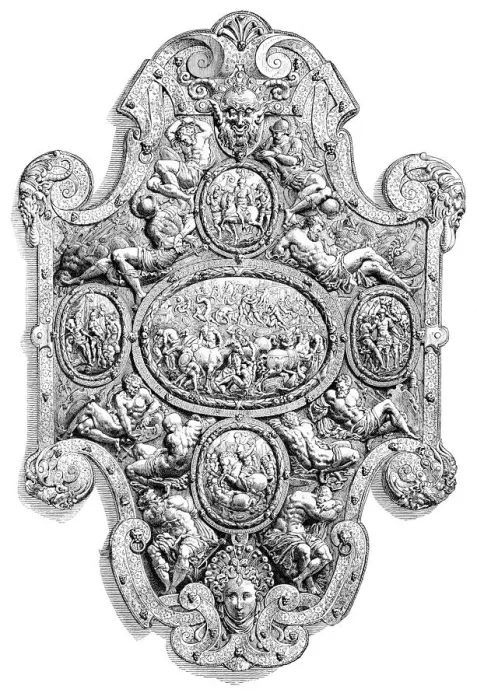 Framed Print : The State Shield of Charles V, 16th century (1882) Framed Print : The State Shield of Charles V, 16th century (1882)