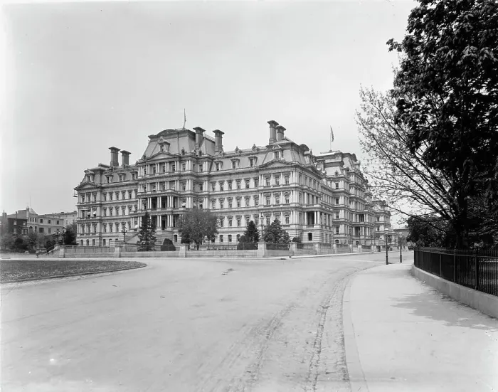 Framed Print : State, War, and Navy Building, Washington, D.C. between 1880 and 1897. Creator: William H. Jackson Framed Print : State, War, and Navy Building, Washington, D.C. between 1880 and 1897. Creator: William H. Jackson
