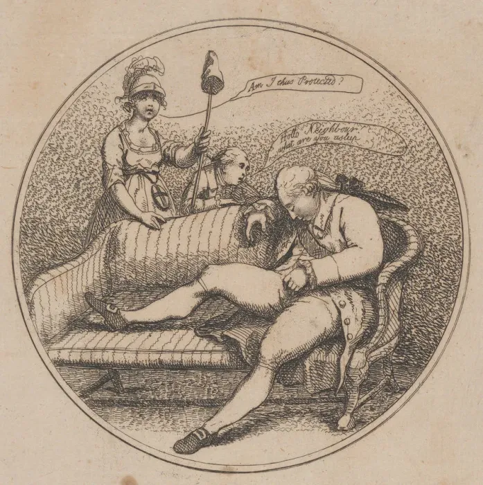 Framed Print : The State Watchman Discovered by the Genius of Britain Studying Plans for Framed Print : The State Watchman Discovered by the Genius of Britain Studying Plans for
