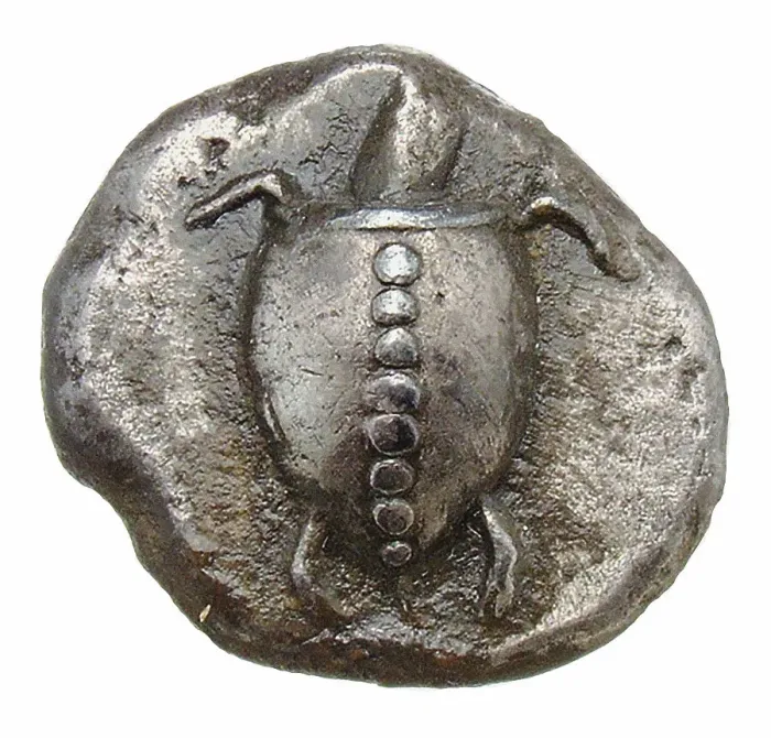 Framed Print : Stater. Aegina. Turtle, c560-540 BC. Creator: Numismatic, Ancient Coins Framed Print : Stater. Aegina. Turtle, c560-540 BC. Creator: Numismatic, Ancient Coins