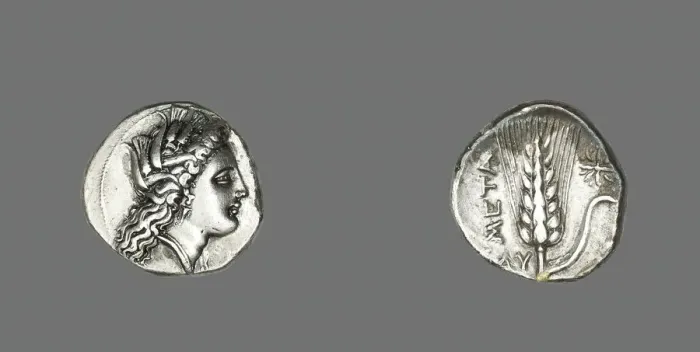 Framed Print : Stater (Coin) Depicting the Goddess Kore, 330-300 BCE. Creator: Unknown Framed Print : Stater (Coin) Depicting the Goddess Kore, 330-300 BCE. Creator: Unknown