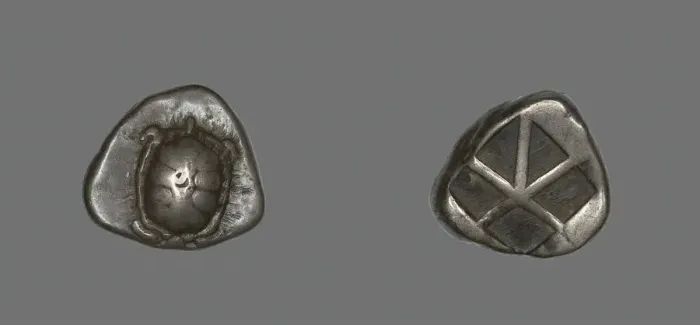 Framed Print : Stater (Coin) Depicting a Land Tortoise, 404-350 BCE. Creator: Unknown Framed Print : Stater (Coin) Depicting a Land Tortoise, 404-350 BCE. Creator: Unknown