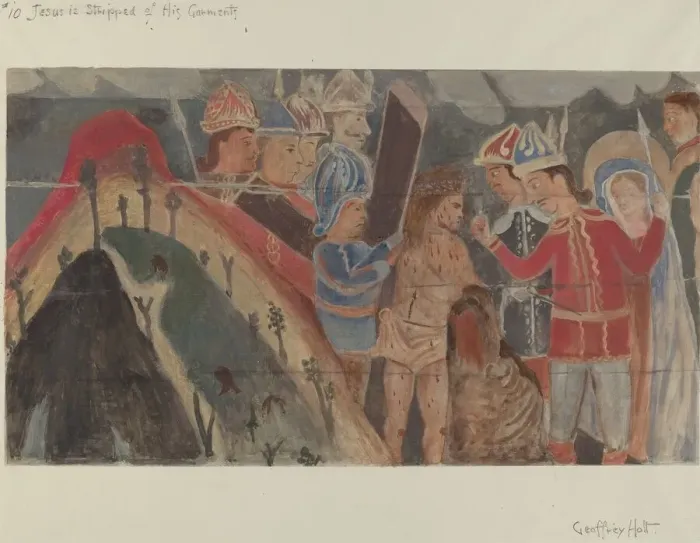 Framed Print : Station of the Cross No. 10: Jesus is Stripped of His Garments, c. 1936 Framed Print : Station of the Cross No. 10: Jesus is Stripped of His Garments, c. 1936
