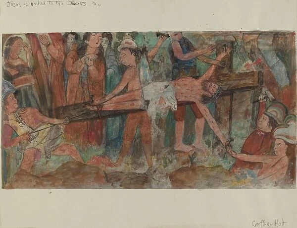 Station of the Cross No. 11: 'Jesus is Nailed to the Cross', c. 1936