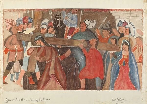Station of the Cross No. 5: 'Jesus is Assisted in Carrying His Cross, c. 1936