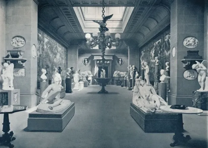 Framed Print : Statuary Gallery, Chatsworth House, c1903. Artist: Pawson & Brailsford Framed Print : Statuary Gallery, Chatsworth House, c1903. Artist: Pawson & Brailsford