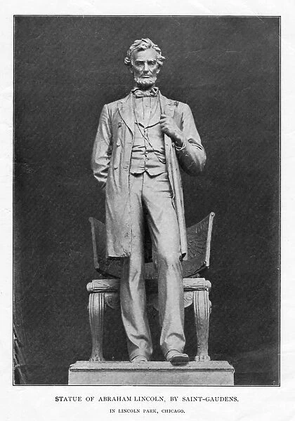 Statue of Abraham Lincoln, Lincoln Park, Chicago, 1887. Artist: Augustus Saint-Gaudens