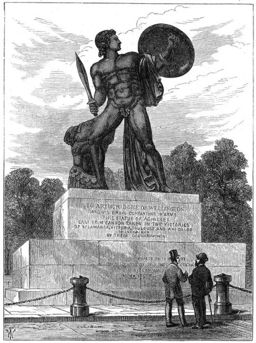 Framed Print : The statue of Achilles, London, 1891 Framed Print : The statue of Achilles, London, 1891