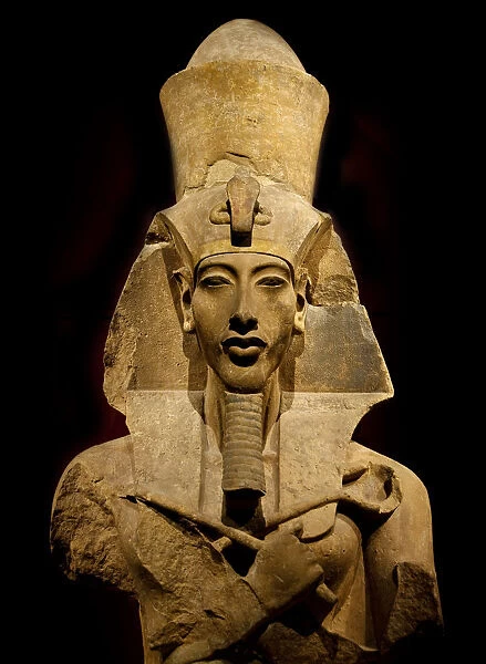 Statue of Akhenaten. Found in the Collection of The Egyptian Museum, Cairo