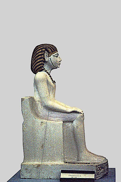 Statue of Amenhotep I (1558 - 1530 a. C. ), pharaoh of the XVIII dynasty