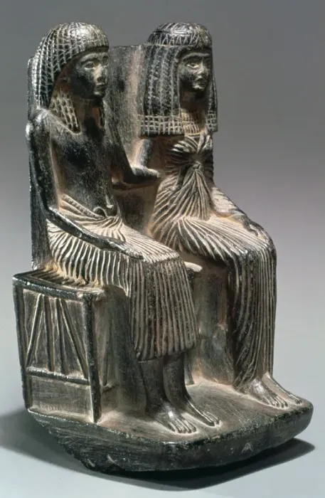 Framed Print : Statue of an Ancient Egyptian official and his wife, 13th-12th century BC Framed Print : Statue of an Ancient Egyptian official and his wife, 13th-12th century BC