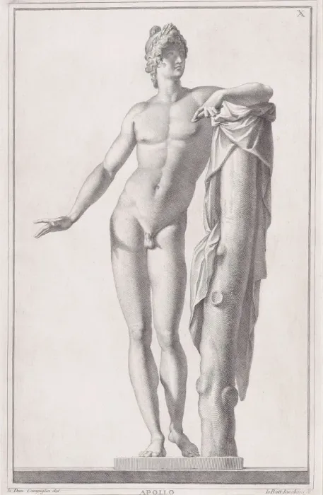 Framed Print : Statue of Apollo, 1734. Creator: Giovanni Battista Jacoboni Framed Print : Statue of Apollo, 1734. Creator: Giovanni Battista Jacoboni