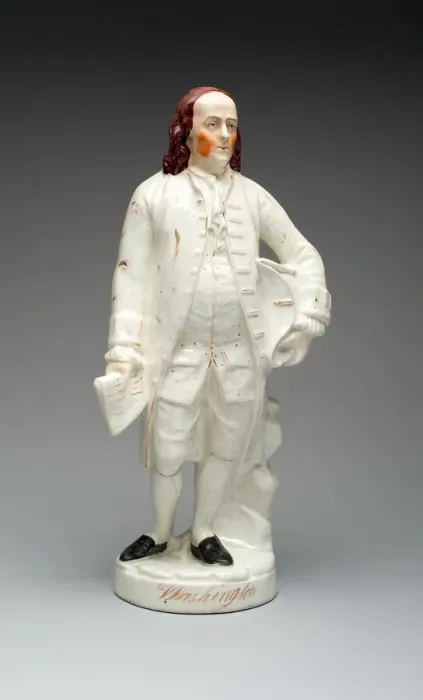 Framed Print : Statue of Benjamin Franklin, 1800 / 80. Creator: Unknown Framed Print : Statue of Benjamin Franklin, 1800 / 80. Creator: Unknown