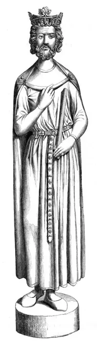 Framed Print : Statue of Childebert, 13th century (1849) Framed Print : Statue of Childebert, 13th century (1849)