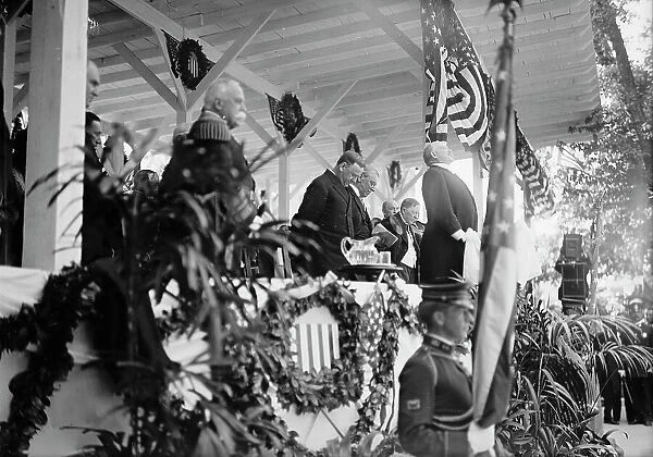 Statue of Commodore John Barry unveiled, Washington DC, 16 May 1914. Creator: Harris & Ewing. Statue of Commodore John Barry unveiled, Washington DC, 16 May 1914. Creator: Harris & Ewing