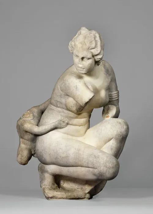 Framed Print : Statue of a Crouching Venus, A.D. 100-150. Creator: Unknown Framed Print : Statue of a Crouching Venus, A.D. 100-150. Creator: Unknown