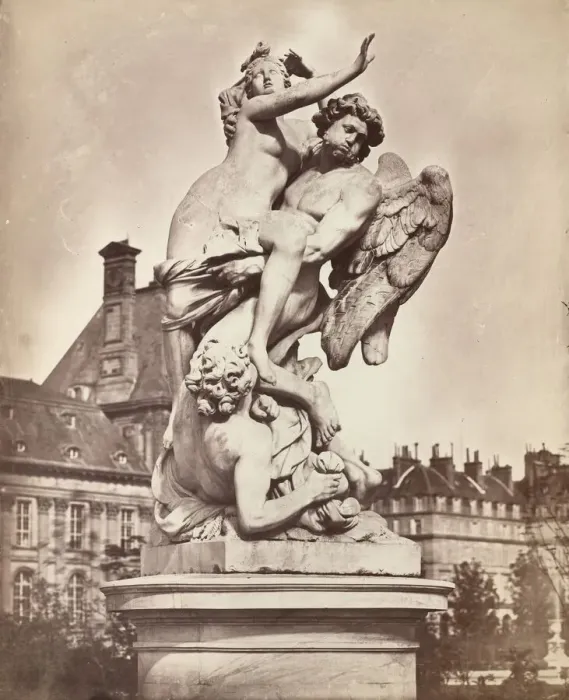 Framed Print : Statue des Tuileries: G. Marsy et A. Flamen: Boree enlevant Orythie, 1859 Framed Print : Statue des Tuileries: G. Marsy et A. Flamen: Boree enlevant Orythie, 1859