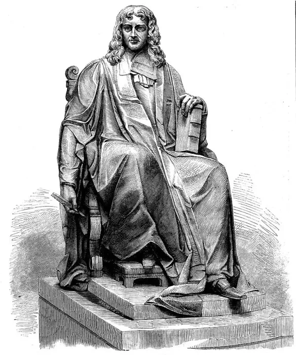 Framed Print : Statue of Dr. Isaac Barrow, inaugurated at Trinity College, Cambridge, on Tuesday last, 1858. Creator: Unknown Framed Print : Statue of Dr. Isaac Barrow, inaugurated at Trinity College, Cambridge, on Tuesday last, 1858. Creator: Unknown