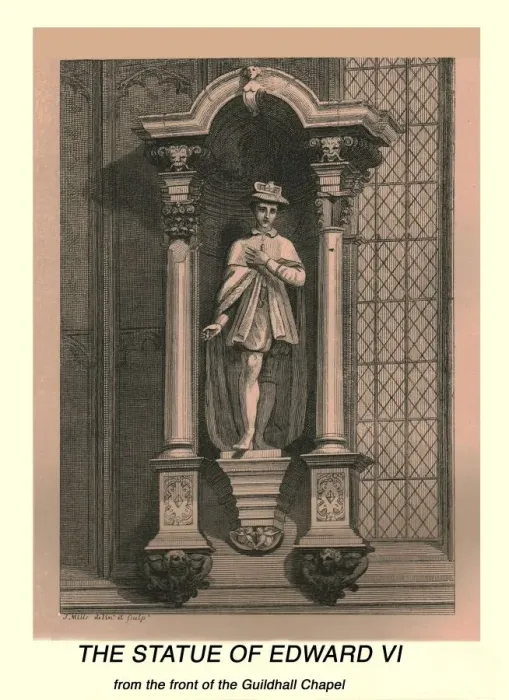 Framed Print : The Statue of Edward VI, 1886. Artist: J Mills Framed Print : The Statue of Edward VI, 1886. Artist: J Mills