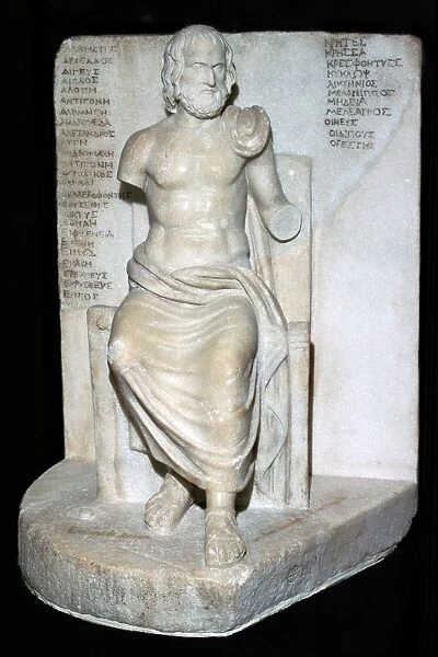 Statue of Euripides, the Greek dramatist, 5th century BC