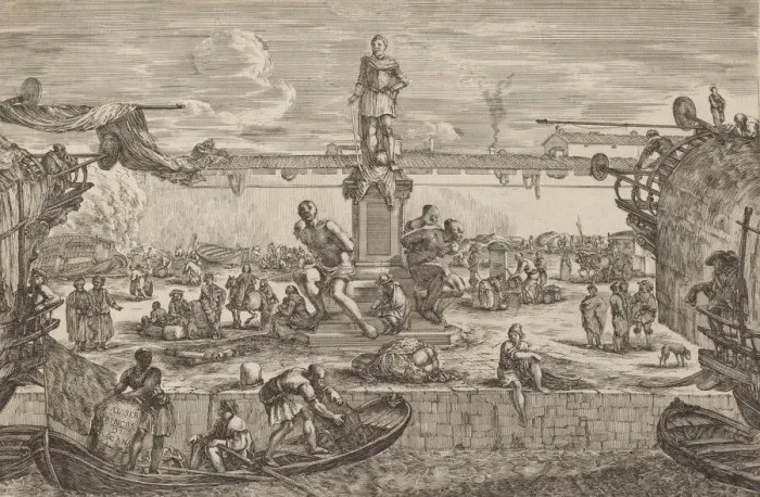 Framed Print : Statue of Ferdinand I, probably c. 1654 / 1655. Creator: Stefano della Bella Framed Print : Statue of Ferdinand I, probably c. 1654 / 1655. Creator: Stefano della Bella