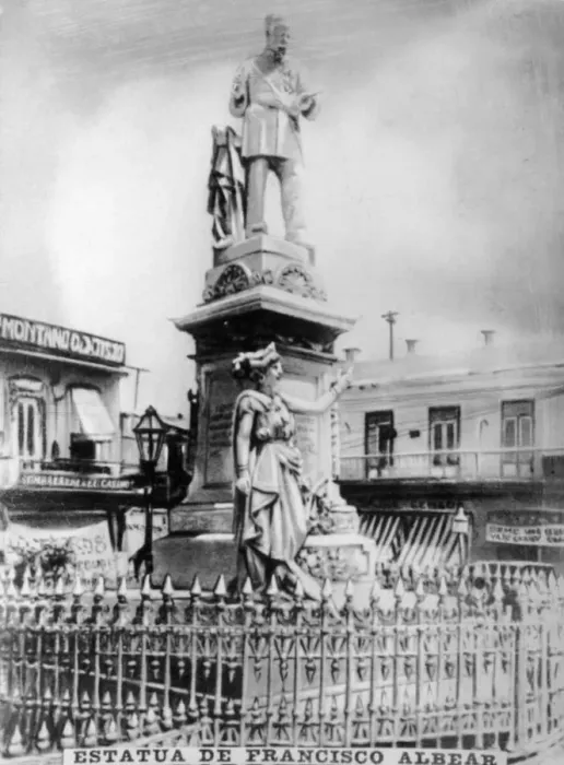Framed Print : Statue of Francisco Albear, (1890), 1920s Framed Print : Statue of Francisco Albear, (1890), 1920s