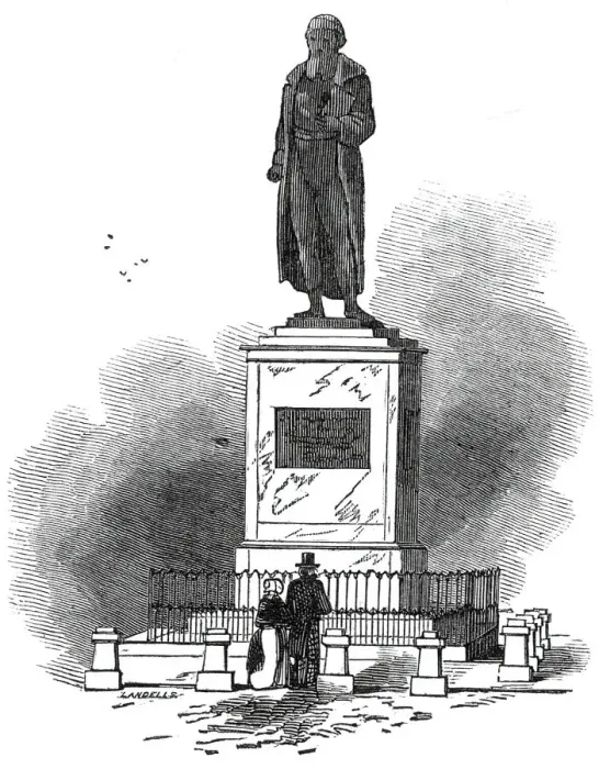 Framed Print : Statue of Gutemburg, at Mayence, 1845. Creator: Unknown Framed Print : Statue of Gutemburg, at Mayence, 1845. Creator: Unknown