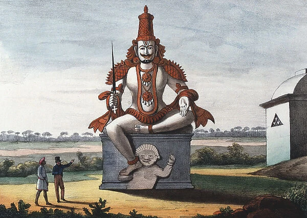 Statue of a Hindu evil genie, 1828