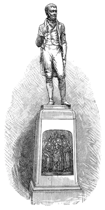 Framed Print : Statue of James Tannahill, the poet, at Paisley, 1883. Creator: Unknown Framed Print : Statue of James Tannahill, the poet, at Paisley, 1883. Creator: Unknown