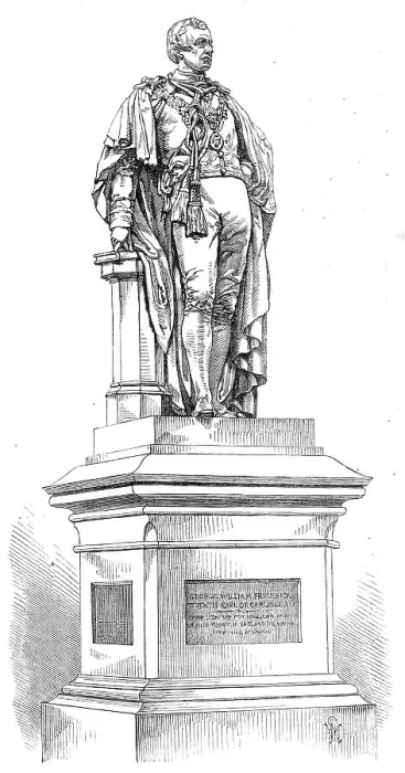 Framed Print : Statue of the late Earl of Carlisle, in the People's Garden, Phoenix Park, Dublin, 1870. Creator: Unknown Framed Print : Statue of the late Earl of Carlisle, in the People's Garden, Phoenix Park, Dublin, 1870. Creator: Unknown