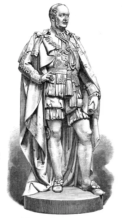 Framed Print : Statue of the late Prince Consort, at Belfast, 1870. Creator: Unknown Framed Print : Statue of the late Prince Consort, at Belfast, 1870. Creator: Unknown