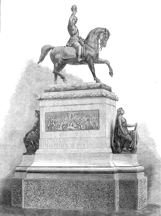 Framed Print : Statue of the late Prince Consort in Holborn-Circus, 1874. Creator: Unknown Framed Print : Statue of the late Prince Consort in Holborn-Circus, 1874. Creator: Unknown