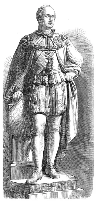 Framed Print : Statue of the late Prince Consort at Perth, by W. Brodie, F.S.A. 1864. Creator: Mason Jackson Framed Print : Statue of the late Prince Consort at Perth, by W. Brodie, F.S.A. 1864. Creator: Mason Jackson